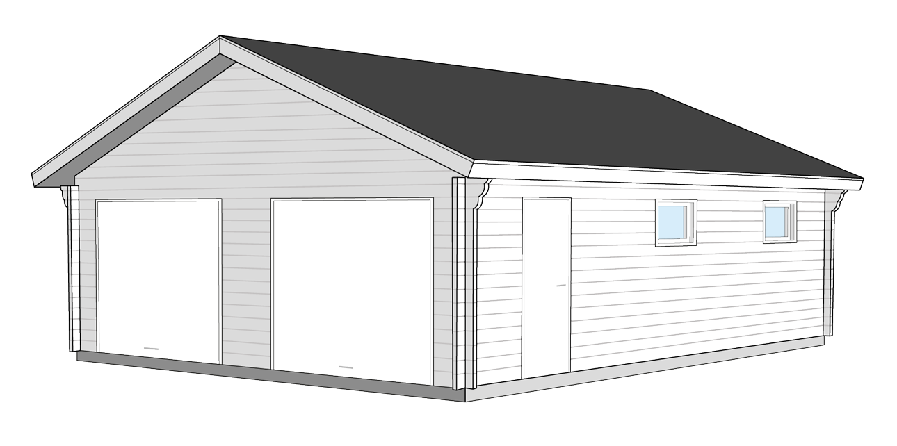 Garage 9x7kvm Bygg & Trä Garage 9x7kvm Bygg & Trä